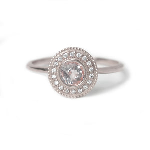 Malika Morganite Diamond Ring - MANARI.eu