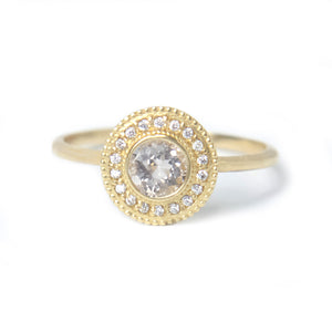Malika Morganite Diamond Ring - MANARI.eu