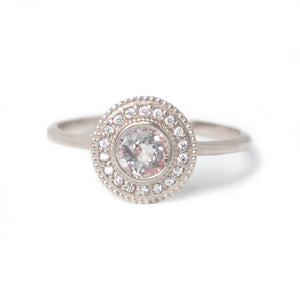 Malika Morganite Diamond Ring - MANARI.eu