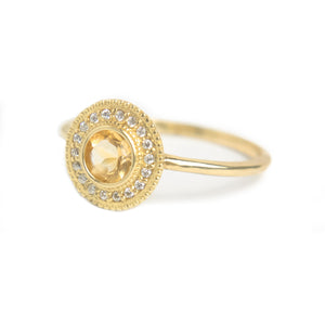 Malika Citrine Diamond Ring - MANARI.eu