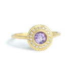 Malika Amethyst Diamond Ring - MANARI.eu
