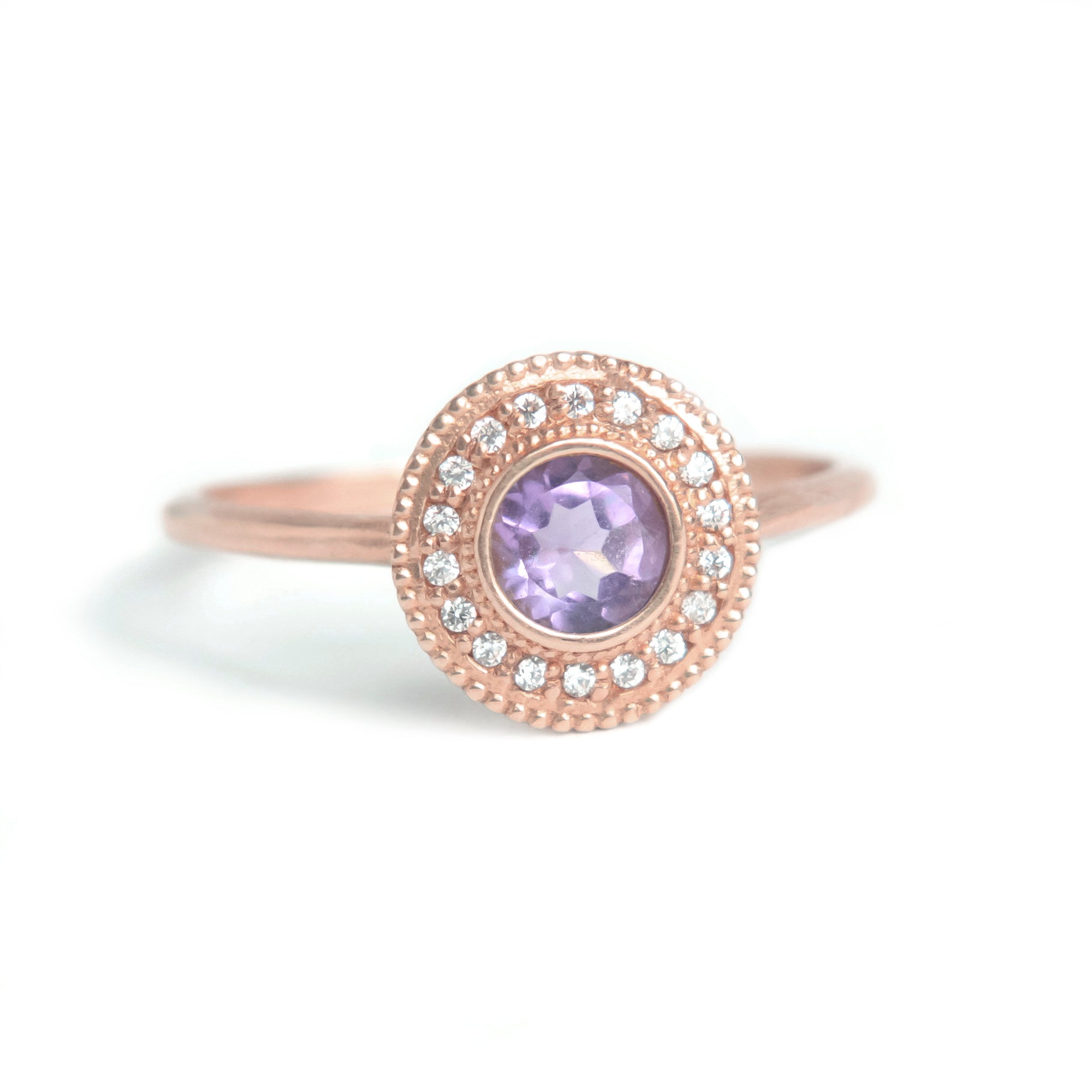 Malika Amethyst Diamond Ring - MANARI.eu