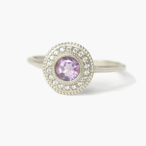 Malika Amethyst Diamond Ring - MANARI.eu