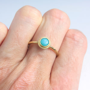 Dalia Turquoise Ring - MANARI.eu