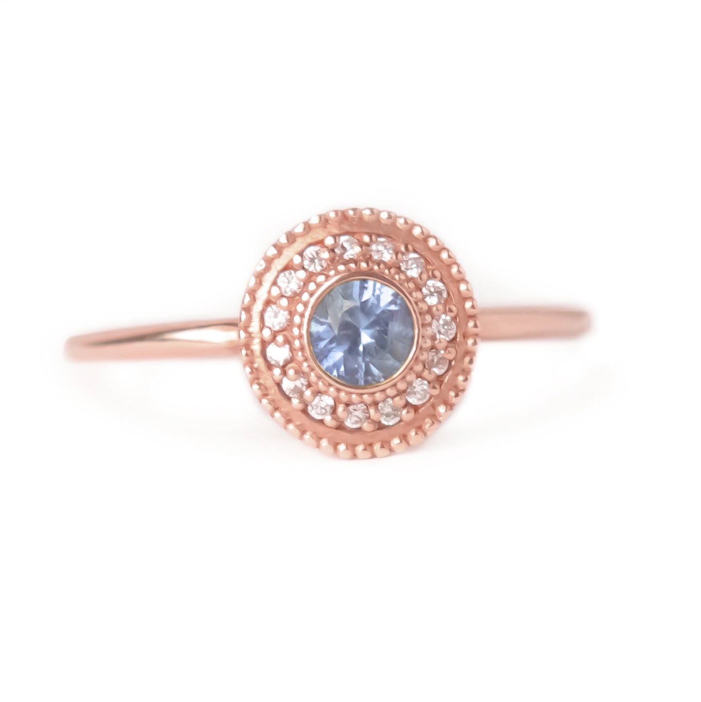 Leila Blue Sapphire Diamond Ring - MANARI.eu