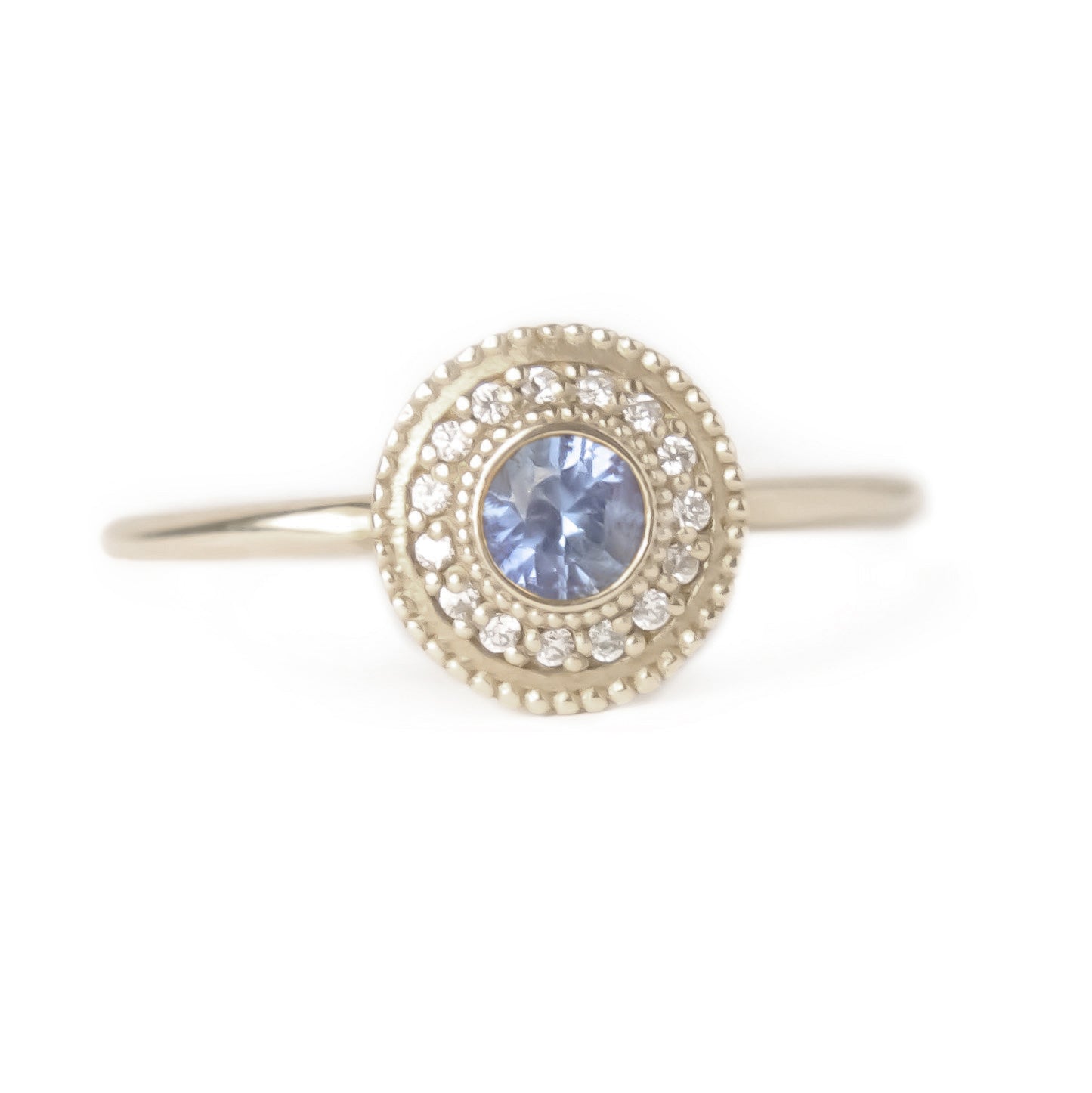 Leila Blue Sapphire Diamond Ring - MANARI.eu