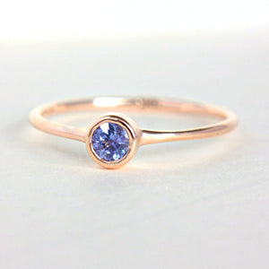 Tanzanite 14k Gold Ring - MANARI.eu