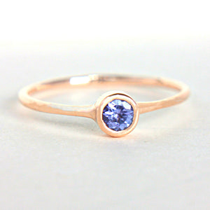 Tanzanite 14k Gold Ring - MANARI.eu