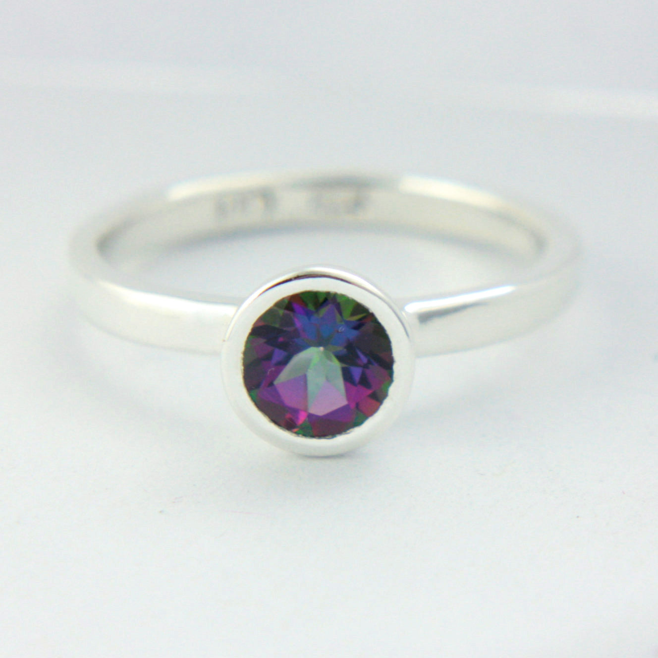 Mystic Topaz Ring Sterling Silver Ring - MANARI.eu