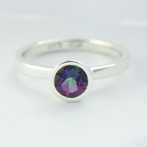Mystic Topaz Ring Sterling Silver Ring - MANARI.eu
