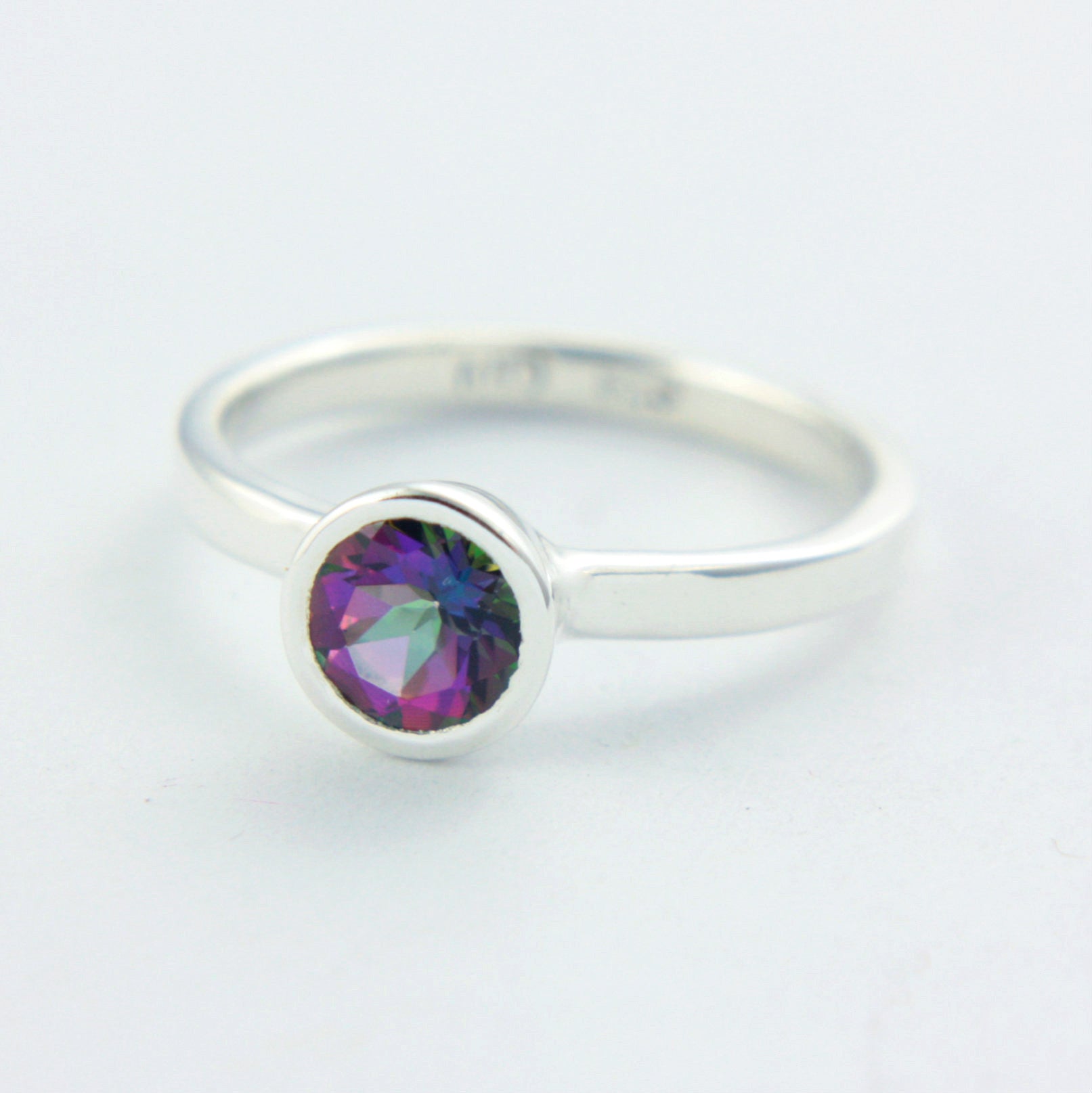 Mystic Topaz Ring Sterling Silver Ring - MANARI.eu