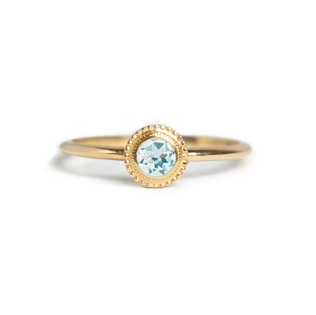 Nadine Aquamarine Ring - MANARI.eu