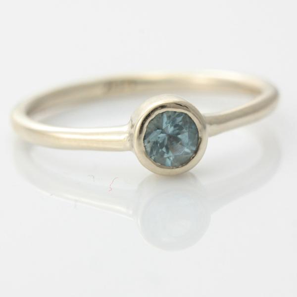 Aquamarine 14k Gold Ring - MANARI.eu