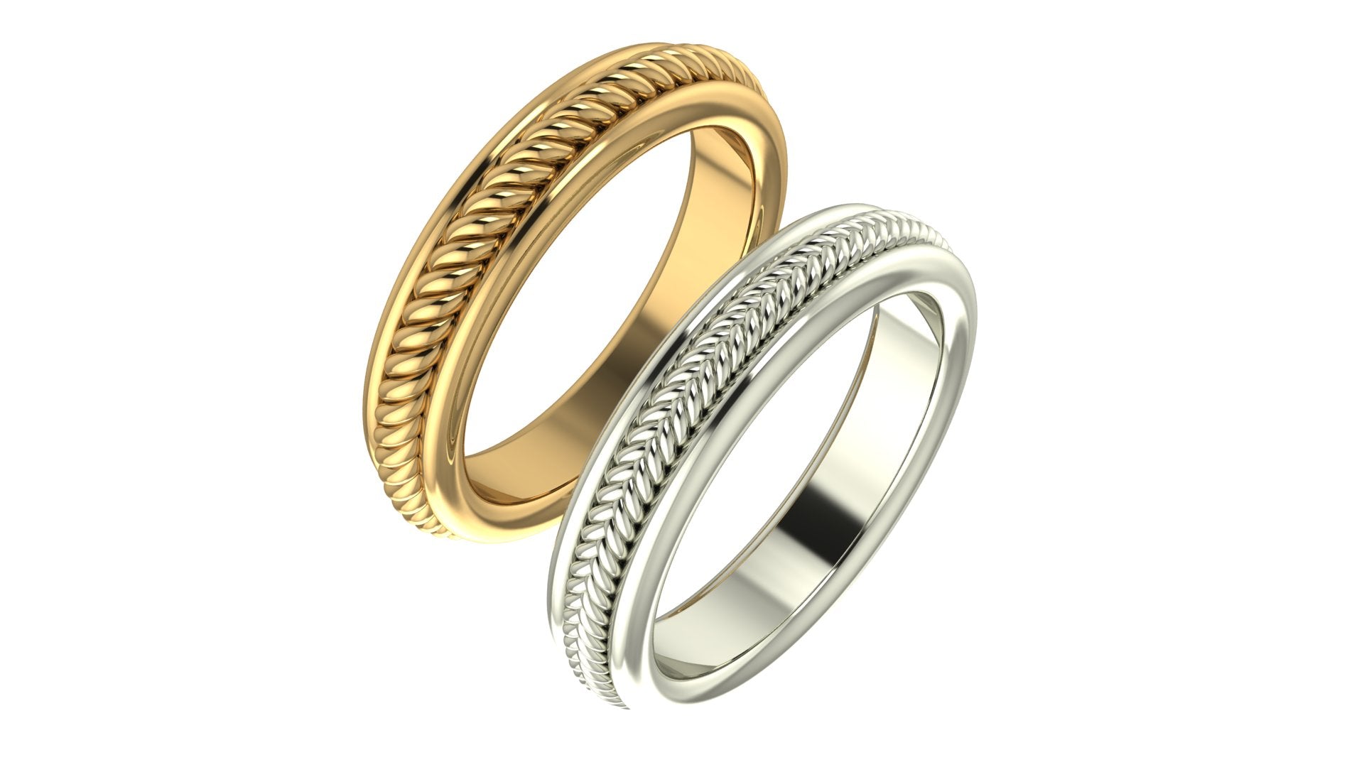 Braid Wedding Band - MANARI.eu