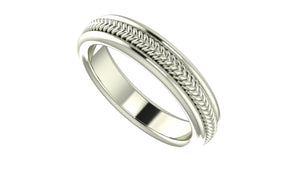 Braid Wedding Band - MANARI.eu