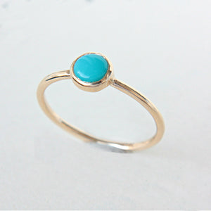 Turquoise Gold Ring 14k - MANARI.eu