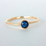 Blue Sapphire 14k Gold Ring - MANARI.eu