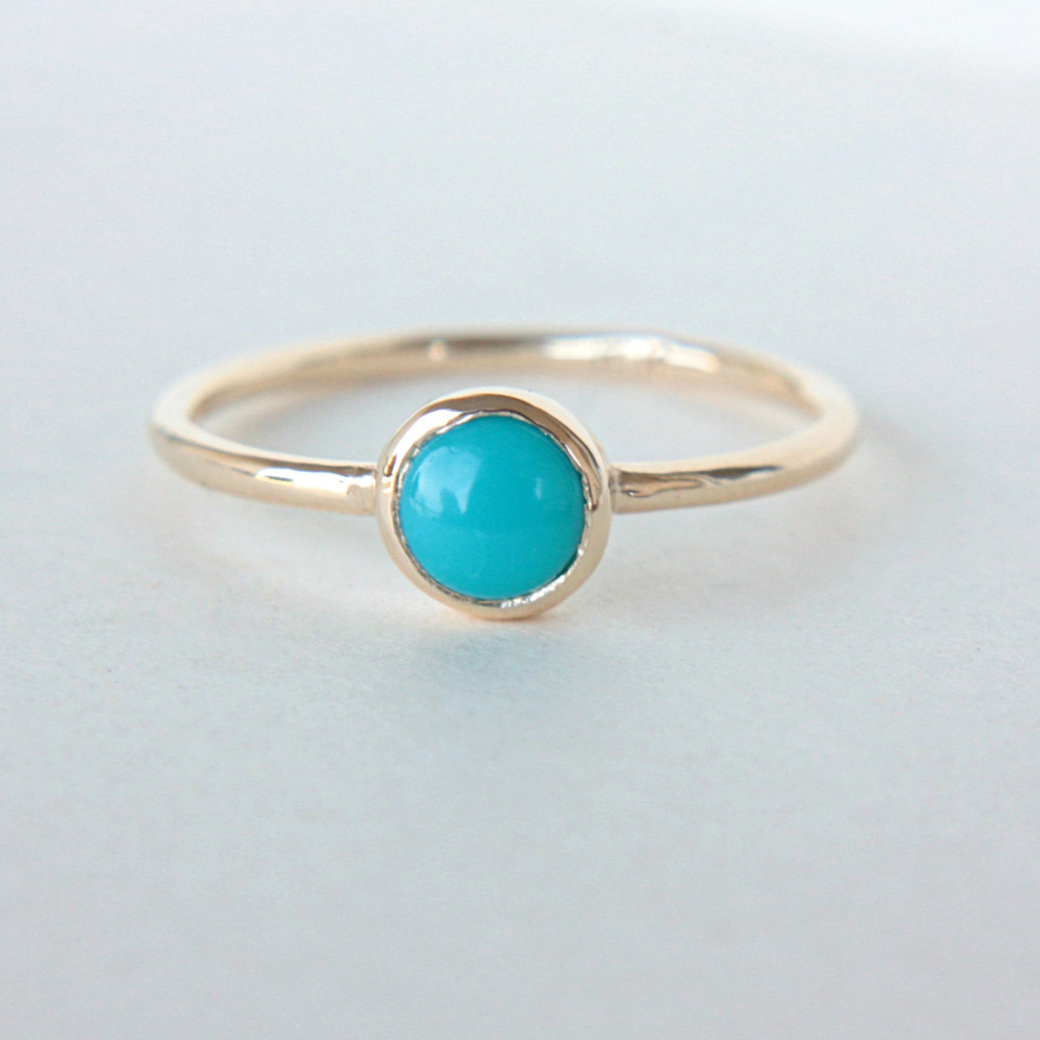 Turquoise Gold Ring 14k - MANARI.eu