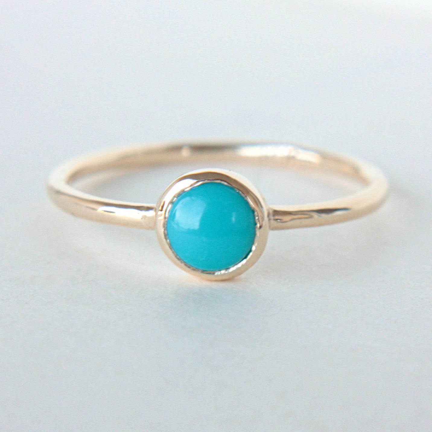Turquoise Gold Ring 14k - MANARI.eu