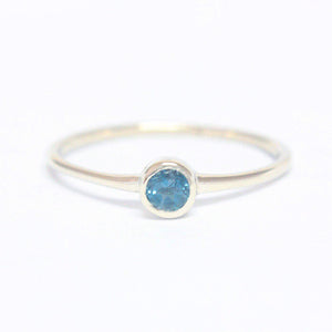 Blue Topaz 14k Gold Ring - MANARI.eu