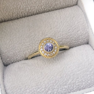Leila Tanzanite Diamond Ring - MANARI.eu