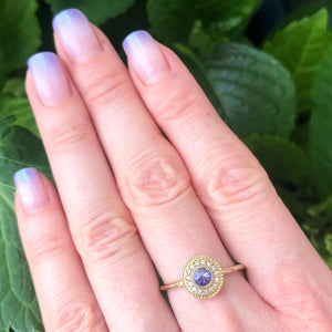Leila Tanzanite Diamond Ring - MANARI.eu
