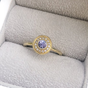 Leila Tanzanite Diamond Ring - MANARI.eu