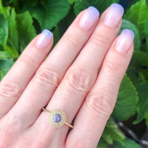 Leila Tanzanite Diamond Ring - MANARI.eu