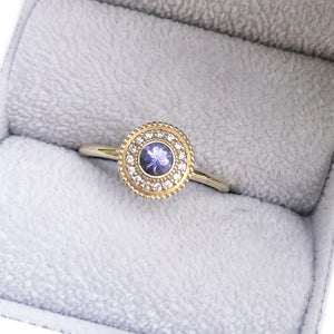 Leila Tanzanite Diamond Ring - MANARI.eu