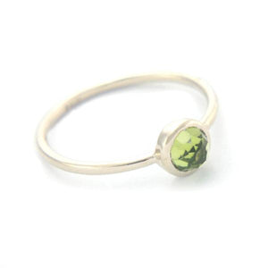 Peridot 14k Rose Gold Ring - MANARI.eu