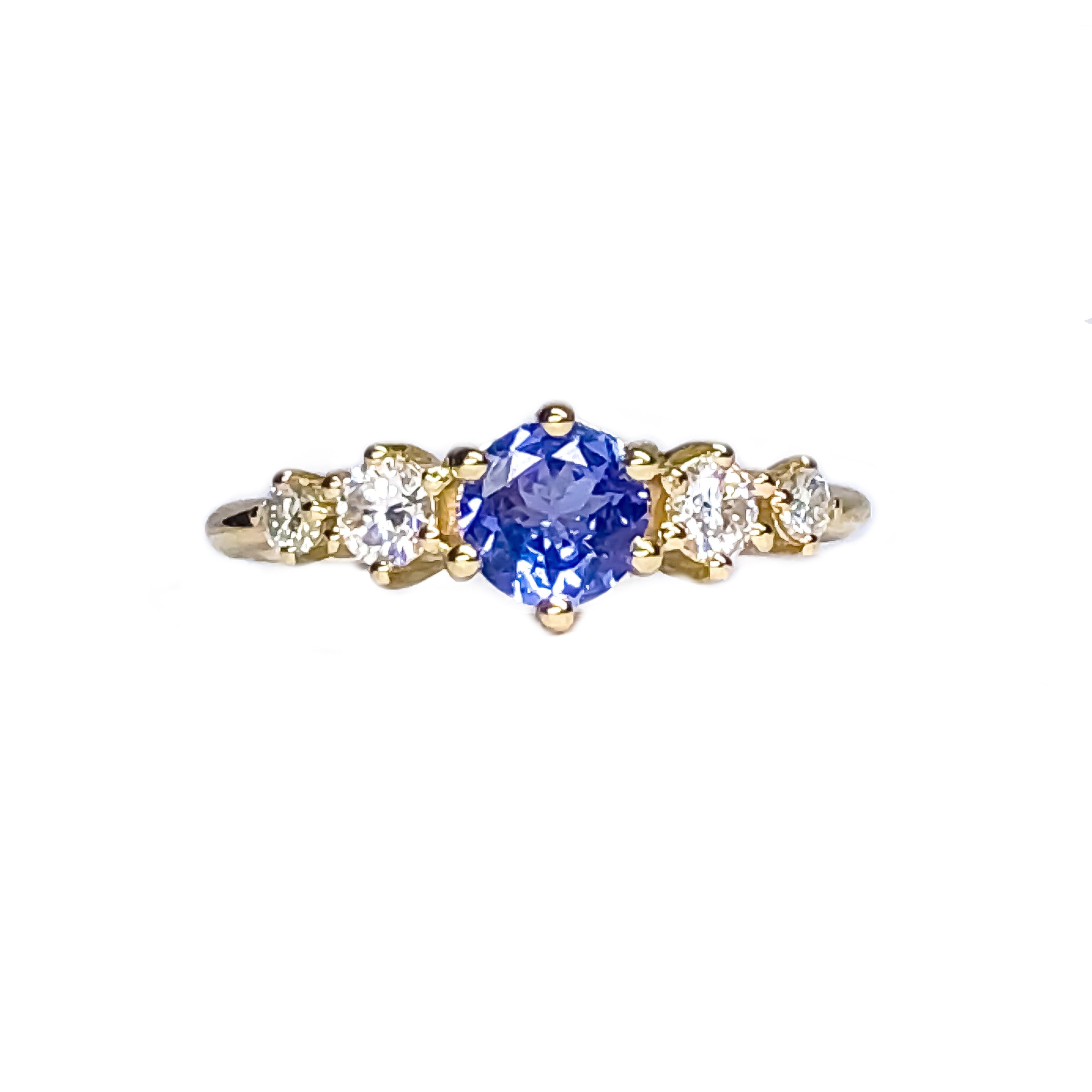 Betty Tanzanite Diamond/Mossanite Ring - MANARI.eu
