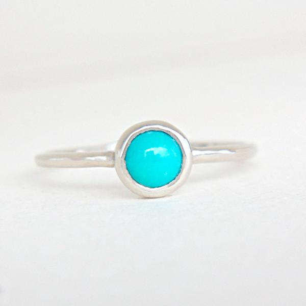 Turquoise Gold Ring 14k - MANARI.eu
