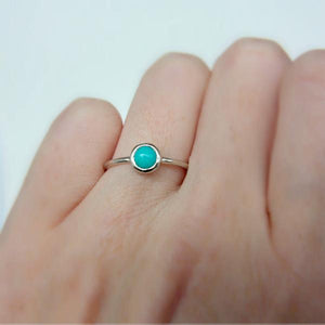 Turquoise Gold Ring 14k - MANARI.eu